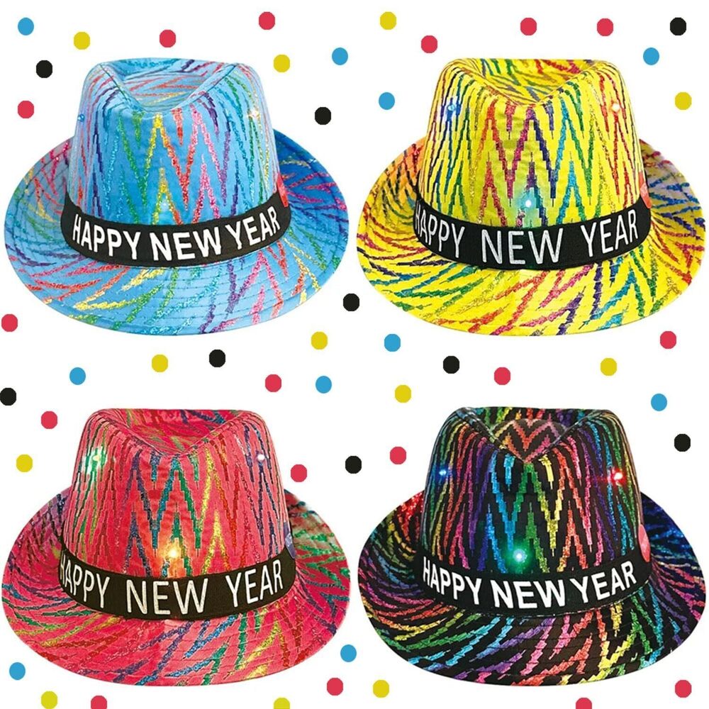 4900 4 pcs Colorful New Years Eve Party Supplies 2026 I Multcolor Top Hats